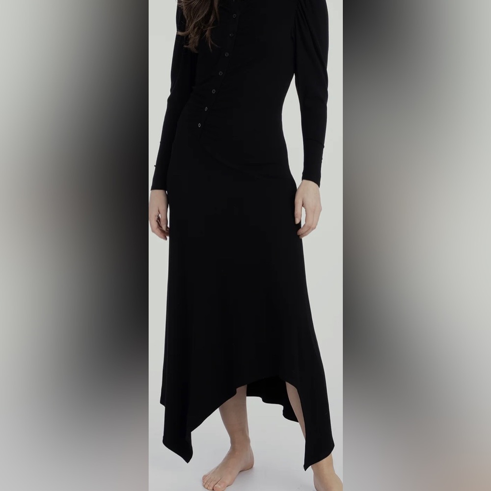 Black asymmetrical dress